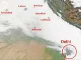 Urban heat island burns hole in fog over Delhi