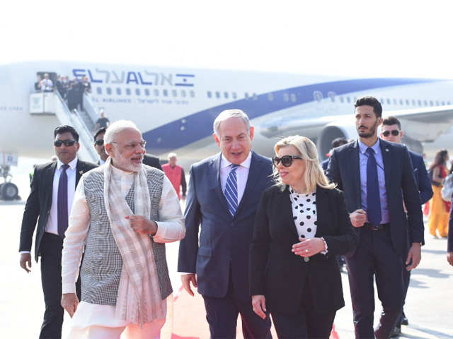 Israeli PM arrives in Ahmedabad