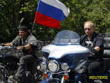 Man & Bike- Putin on a Harley