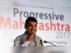 Mumbai: Maharashtra Chief Minister Devendra Fadnavis speaks during the 5th Progr...