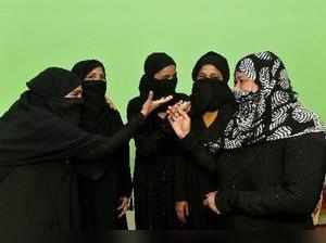 Lucknow: Muslim women react on the Supreme Court's decision on 'triple talaq' in...