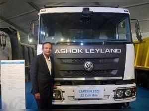 Kolkata: Anuj Kothuria, President of Global Trucks Ashok Leyland Limited stands...