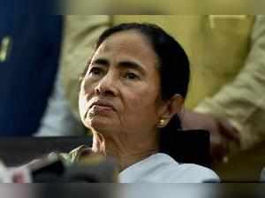 Kolkata: West Bengal chief minister Mamata Banerjee interacts with media after p...