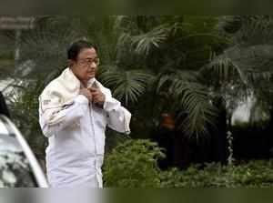 New Delhi: Congress MP P Chidambaram during budget session of Parliament in New ...