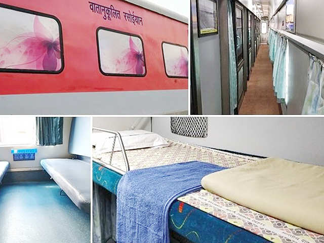 Interior - Mumbai-Delhi Rajdhani Express gets 'airplane' makeover | The  Economic Times