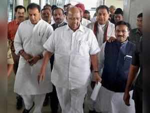 Nagpur: Nationalist Congress Party (NCP) President Sharad Pawar arrives at Nagpu...