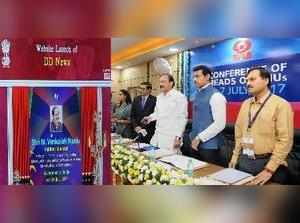 New Delhi: Union Information and Broadcasting Minister M Venkaiah Naidu launches...