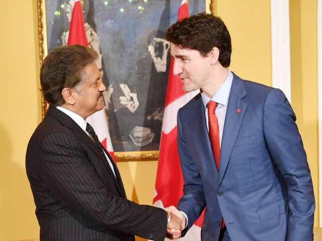 When Anand Mahindra picked out 'appropriately colourful socks' to meet Canadian PM Justin Trudeau