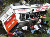 Passenger bus plunge into ravine, Philippine