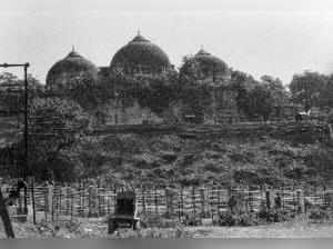 Ayodhya: A view of the Babri Masjid in Ayodhya in October, 1990. Several rallies...