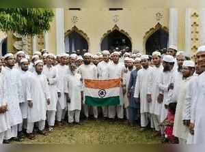 Lucknow: Students at Darul Uloom Nadwatul Ulama, an Islamic institution, prepari...