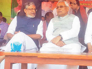 Nitish Kumar and Sushil Modi