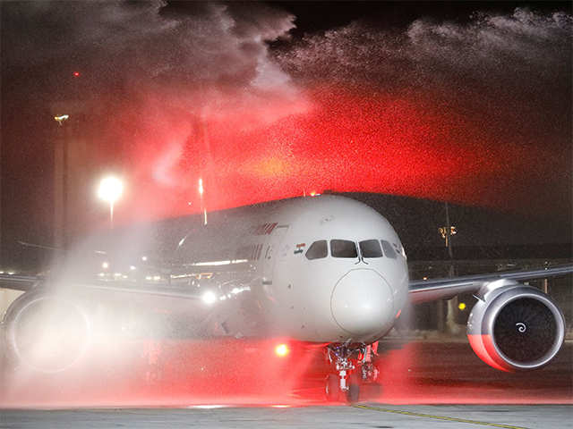 Water cannon salute