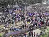 Protesters block railway track