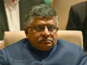 New Delhi: Minister for Electronics and IT Ravi Shankar Prasad during BJP Parlia...