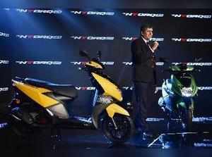 Chennai: TVS Motor President and CEO, K N Radhakrishnan at the launch of the new...