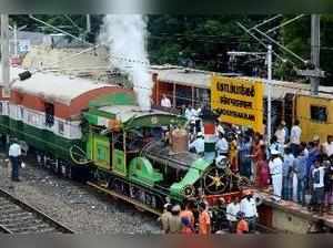 Chennai: A heritage run of the world's oldest steam engine locomotive from Chenn...