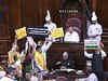 Protesting TDP MPs marshalled out from Rajya Sabha