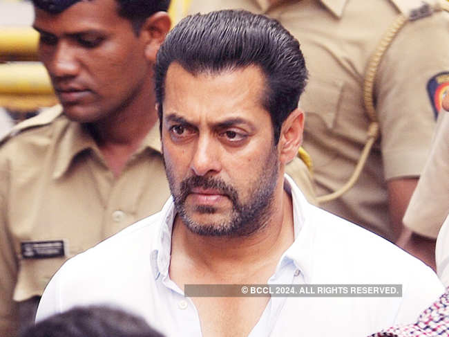 Bollywood actor Salman Khan leaves the court after getting bail after signing the bond at the Session Court in the 2002 hit and -run case in Mumbai on Friday MAY 8 2015
