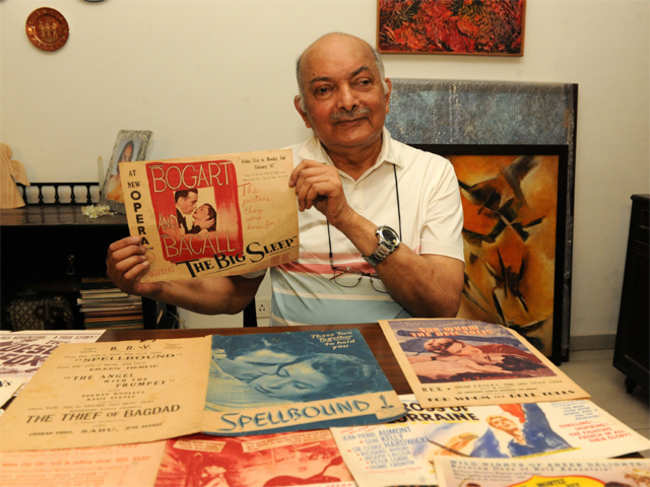 Cecil Noronha, former chief secretary of Karnataka collects classic posters from old city theatres
