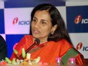 Mumbai: Chairperson of ICICI Securities Ltd Chanda Kochhar addresses during the ...