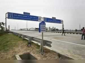 New Delhi: A view of the 135-km long Eastern Peripheral Expressway, construction...