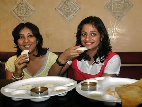 Edge over chapattis