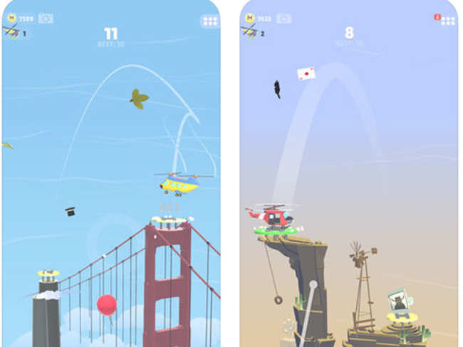 Always wanted to be part of a helicopter mission? Try the arcade game HeliHopper