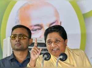 Mysore: BSP chief Mayawati address during a campaign for Karnataka Assembly Ele...