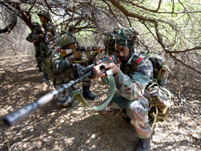 Vijay Prahar: Army men practise fighting in 'nuclear weapon environment'