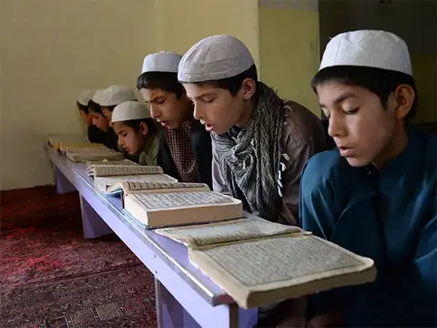 How do Muslims mark the end of Ramadan?