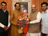 Watch: BJP president Amit Shah meets Sena chief Uddhav Thackeray