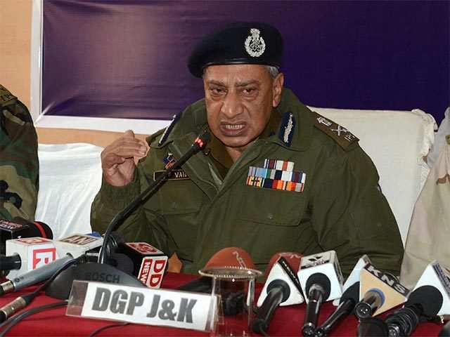 Operations against militants would be intensified: Jammu and Kashmir DGP S P Vaid