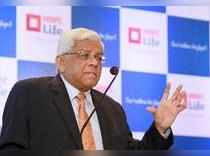 Mumba: Deepak Parekh, Chairman, HDFC Life speaks at a press conference to announ...