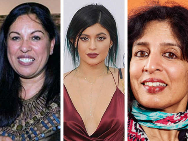(L-R) Neerja Sethi​, Kylie Jenner and Jayshree Ullal​