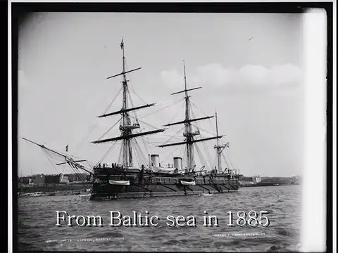 The Russian cruiser Dmitrii Donskoi