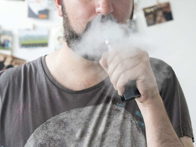 Use of e-cigarettes, known as vaping