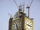 The Mecca Clock under construction