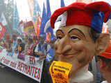 Workers protest over pension reforms in France