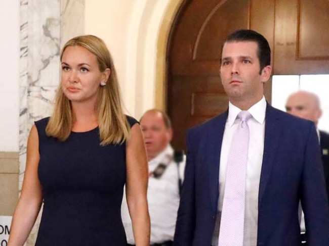 Donald Trump Jr and his estranged wife Vanessa