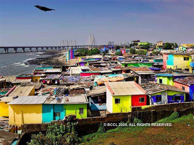 Colourful and vibrant slums