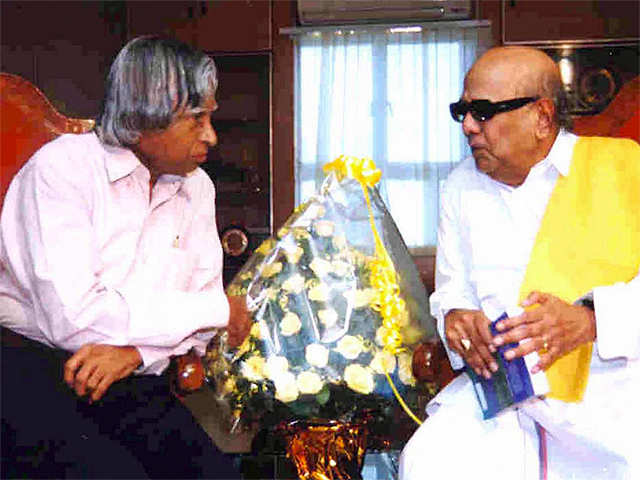 APJ Abdul Kalam with DMK chief