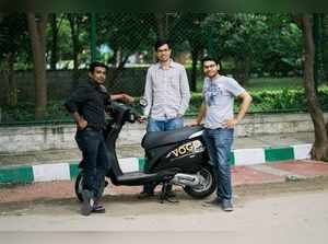 Vogo Scooter with founders