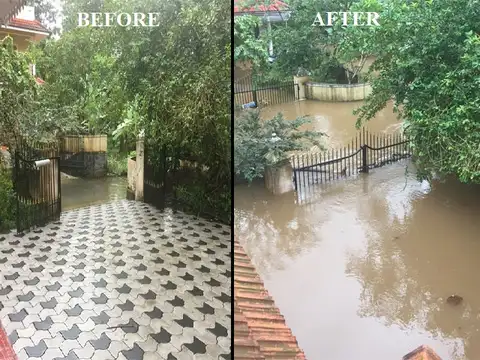 The damage the rain did