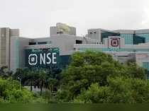 A NSE (National Stock Exchange) building is seen in Mumbai