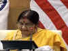 Sushma Swaraj briefs media as India-USA sign historic COMCASA agreement