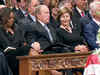 Michelle Obama-George Bush Exchange Candies At Funeral, Other Embarrassing Moments Of World Leaders