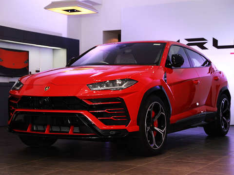 Rosso Anteros shade of red - Urus, Lamborghini's first super SUV just sold  for above Rs 3 crore in India | The Economic Times