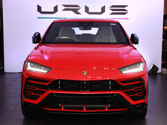 Rosso Anteros shade of red - Urus, Lamborghini's first super SUV just sold  for above Rs 3 crore in India | The Economic Times