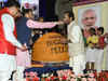 568 kilo ladoo unveiled on PM Modi's birthday